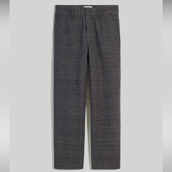 Madewell Baggy Straight Wool-Blend Pants - Picture 5 of 7